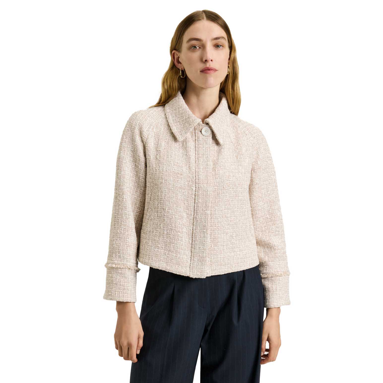 Veronika Maine European Tweed Button Through Jacket